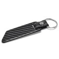 Chevrolet Corvette C8 Z06 Black Real Carbon Fiber Blade Style With Leather Strap Key Chain Keychain Official Licensed