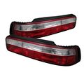 Spyder Acura Integra 90-93 2dr Altezza Tail Lights Red Clear 