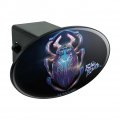 Blue Beetle Scarab Oval Tow Hitch Cover Trailer Plug Insert 2