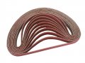 3 4 Inch X 20-1 2 Ceramic Cloth Sanding Air File Belts 10 Pack 60 Grit 