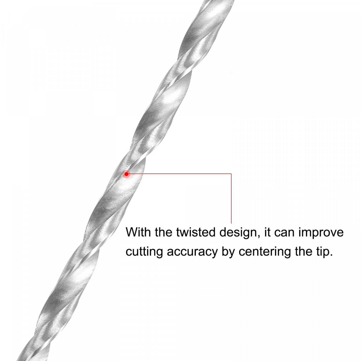 6542 High Speed Steel Straight Shank Twist Extra Long Drill Bit Uncoated 4 2mm Diameter 160mm Length