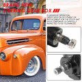 Power Steering Gear Box Assembly With Pitman Arm Compatible Ford Cross Street Hot Rat Rod 1923-1948 Steel Painted Black