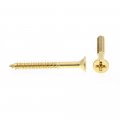 Prime-line Wood Screw Flat Head Phillips 8 X 1-1 2 In Solid Brass Pack Of 100