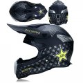 Woljay Motocross Off Road Street Dirt Bike Full Face Motorcycle Helmet Mx Mtv Black M
