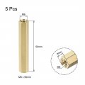Uxcell M6x50mm Female-female Hex Brass Pcb Motherboard Spacer Standoff For Fpv Drone Quadcopter Computer Circuit Board 5pcs
