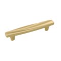 Belwith-keeler B072342-04 Caspian Pull 96mm Center 5 19 Satin Brass 