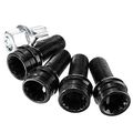 5pcs Set 17mm Wheel Bolt Lock Lug Nut Fit For Vw Golf Jetta Beetle Passat Audi 