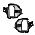 Fog Light Bezel Pair For 2021 Gmc Canyon Elevation Standard Front Driver And Passenger Side Dark Gray Replaces Gm1038278 