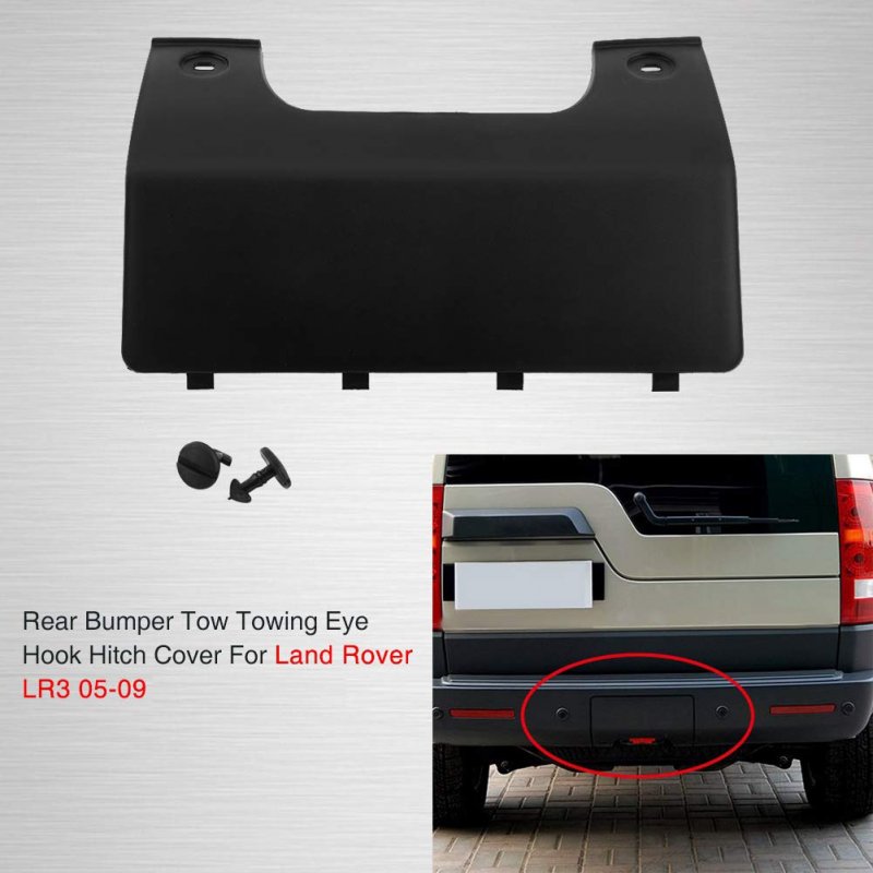Rear Bumper Tow Hitch Hook Hole Cover For Land Rover Lr3 05-09 Lr4 10-12 Dpo 500011pcl Car Towing Eye