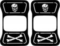 Jeeptails Skull Bones Jolly Roger Tail Lamp Light Covers For Jeep Gladiator 