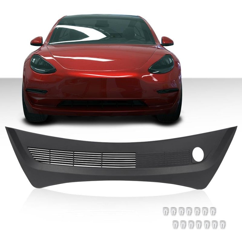 Windshield Wiper Cowl Rear Apron Trim Cover Panel Matte For 2017 2023 Tesla Model 3 108167500b 108167500e