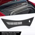 Windshield Wiper Cowl Rear Apron Trim Cover Panel Matte For 2017 2023 Tesla Model 3 108167500b 108167500e