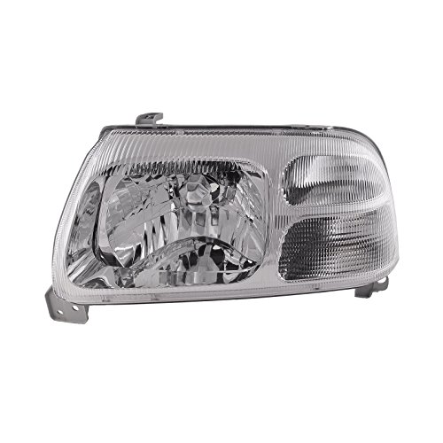Headlightsdepot Chrome Housing Headlight For Suzuki Grand Vitara Xl-7 Includes Left Driver Side Headlamp