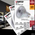 Satco Led Mr16 Floodlight 5 5w 50w Equivalent 2700k Warm White 90 Cri 36a Beam Gu10 Twist-lock Base 120v Dimmable Clear Finish
