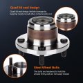 Ocpty New Wheel Hub Bearings Rear 4 Lugs Replacement Fit For Ford Focus 00 01 02 03 04 05 06-09 Compatible With Oe 521002 Pack