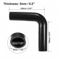 X Autohaux 32mm 1 26 Id 90 Degree Elbow Silicone Reducer Hose Pipe Bend Turbo Water Intercooler Black