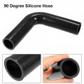 X Autohaux 32mm 1 26 Id 90 Degree Elbow Silicone Reducer Hose Pipe Bend Turbo Water Intercooler Black