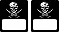 Jeeptails Skull And Swords Tail Lamp Light Covers Non-led For Jeep Wrangler Jl Models 2018-present 