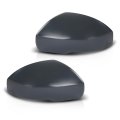 Rearview Mirror Cover Left And Right Side For Range Rover 2013 2019 Sport 2014 Lr4 2016 Discovery 2017 2020 Black Abs Plastic 