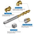 Spiral Flute Thread Taps 1 4-28 Unf 2b Screw Threading Tap Titanium Coated 6542 High Speed Steel Machine Tapping Tools For