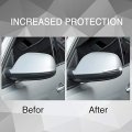 Atmomo 2pcs Car Rear View Mirror Anti-collision Strip Sticker Bumper Protector