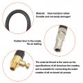 X Autohaux 2pcs 100cm Flexible Copper Rubber Tube Tire Valve Connect Pipe Deflated Air Chuck Inflator Compressor Pump Extension