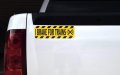 Stickertalk I Brake For Trains Vinyl Sticker 10 Inches By 3 