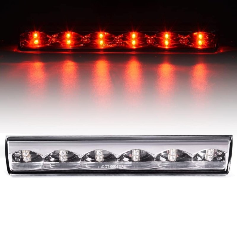 Led 3rd Brake Light For Truck Cap Topper Leer Are Century Jason Astro Clear Lens Chrome Housing High Mount Stop Replace