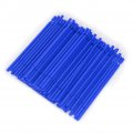 100 Pcs Micro Applicator Brushes Dental Disposable Brush Bendable Sticks Blue 