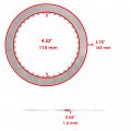 Caltric Clutch Steel Plates Compatible With Suzuki Gsx750f Katana 750 1989 1990 1991 1992 1993 1994 1995 1996 1997