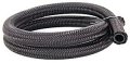 Jegs Pro-flo 350 Series Black Nylon Braided Hose -8 An 3 Feet Long High-tensile Fiber Outer Shell Seamless Nitrile Inner Tube 
