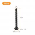 Uxcell 8 X 1-3 4 Hex Washer Head Self Drilling Screws 30pcs 410 Stainless Steel Sheet Metal Tapping For Wood Black