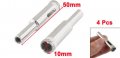 Uxcell 4 Pcs 10mm Dia Diamond Coated Drill Bit Glass Hole Saw Cutting Tool