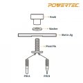 71637 Universal Pro Router Circle Cutting Jig 10 In To 53 Range Acrylic Construction For Tabletops And Templates