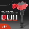 Red Set Of 12 Ignition Coil Pack And Iridium Spark Plugs For Nissan Altima Frontier Murano Pathfinder Maxima Nv1500 Xterra