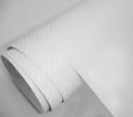 White 3d Carbon Fiber Film Twill Weave Vinyl Sheet Roll Wrap 48 X 60 