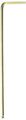 Bondhus 38052 Tagged And Barcoded 2mm Ball End Tip Hex Key L-wrench With Goldguard Finish 82mm 