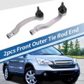 2pcs Front Outer Tie Rod Ends Kit Suspension Steering End For Honda Civic Cr-v Fit Drag Link No Es3332r Es3331r 53560s04003