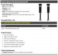 Front Air Spring To Coil Conversion Strut Kit 2 Piece Compatible With 2006-2009 Mercedes-benz E350 Rwd