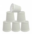 Aspen Creative 32713-6b Empire Clip-on Chandelier Lamp Shade Off White 3 Top X 4 Bottom Slant Height Set Of 6 
