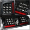 Auto Dynasty Compatible With 09-14 Ford F150 Full Led Tail Light Dual-row 3rd Third Brake Cargo Lamp Black Clear