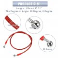 X Autohaux 110cm 43 31 Length 10mm Id Motorcycle Hydraulic Brake Line Oil Hose Pipe 28a 0a Stainless Steel Braided Cable For