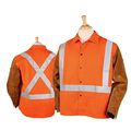 Revco Jh1012-or 30 Hi-vis 9 Oz Cotton Split Cowhide Hybrid Welding J 