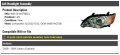 Left Driver Side Headlight Assembly Compatible With 2008-2009 Subaru Outback