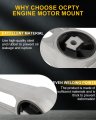 Ocpty Engine Motor And Trans Mount Compatible With 2000-2002 For Chrysler Neon 2001-2010 Pt Cruiser 2000-2005 Dodge 2948 2949