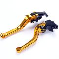 Short Golden Brake Clutch Levers For Honda Msx 125 Grom 2014-2016 Cbr500r Cb500f X 2013-2016 Cbr250r 2011-2013 Cbr300r Cb400f