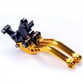 Short Golden Brake Clutch Levers For Honda Msx 125 Grom 2014-2016 Cbr500r Cb500f X 2013-2016 Cbr250r 2011-2013 Cbr300r Cb400f