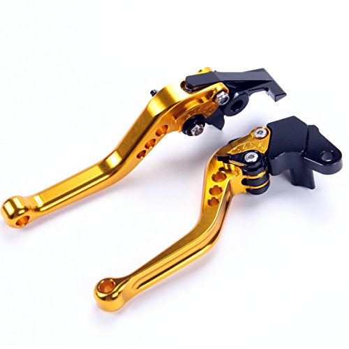 Short Golden Brake Clutch Levers For Honda Msx 125 Grom 2014-2016 Cbr500r Cb500f X 2013-2016 Cbr250r 2011-2013 Cbr300r Cb400f