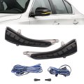 Sequential Led Side Mirror Turn Signal Lights For Infiniti Q50 Q60 Q70 Qx30 Qx50 Qx60 Qx70 And Nissan Skyline Smoke Lens 3 In 1 