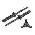 50pcs 3 16 X3 4 Aluminum Round Head Tri Grip Rivets Assortment Bulb Style For Diy Sheet Metal Automotive Repairs Furniture 